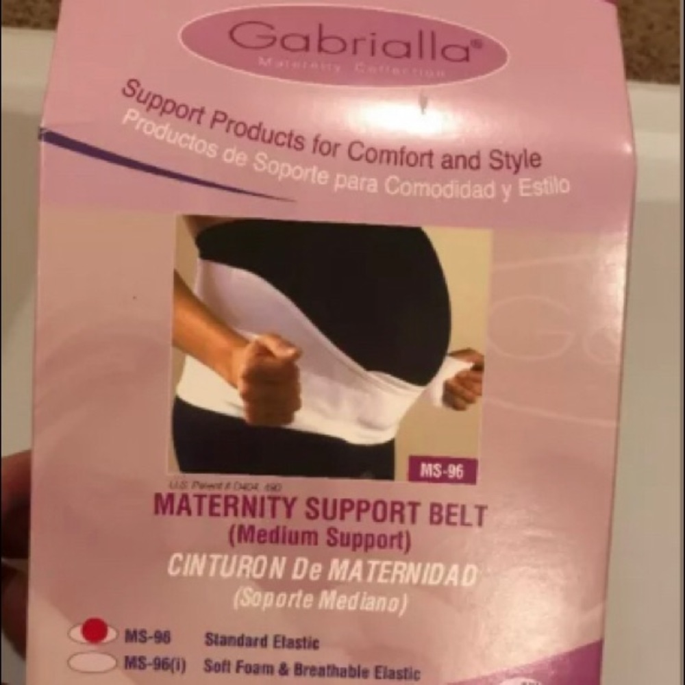 Maternity back support belt pain prevention pregnancy help nude Gabrialla M VGUC